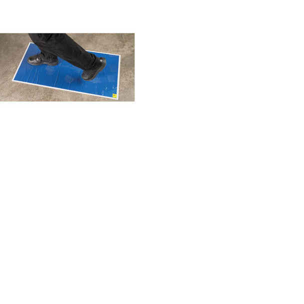 Spray Booth / Mixing Room Walk-On Tacky Mats 24” x 36” Replacement pad (30 Mats/Pad) 366