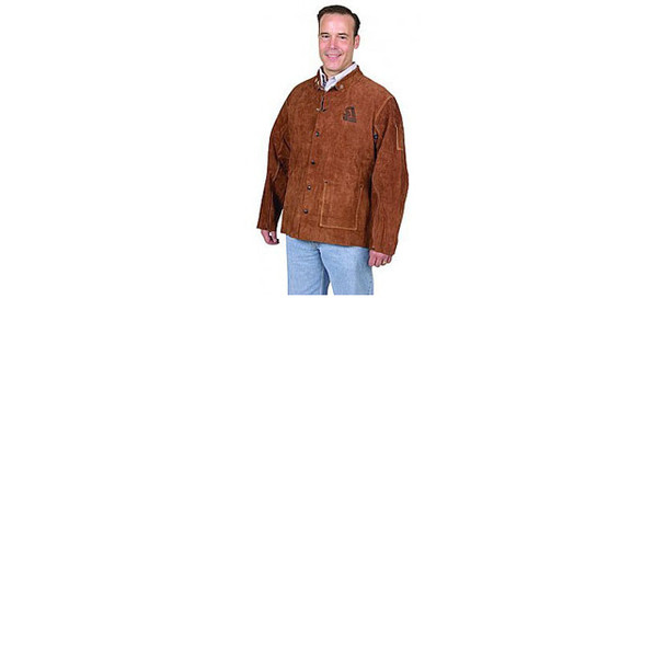 Brown Leather Weld Jacket, Md 9215-M
