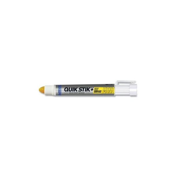 Quik Stik+ Oily Surface Mini Solid Paint Marker, 5/16 in dia Medium Bullet, Yellow 28771