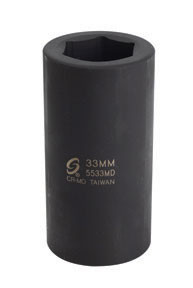 #5 Spline Drive, Metric Deep Impact Socket, 33mm 5533MD