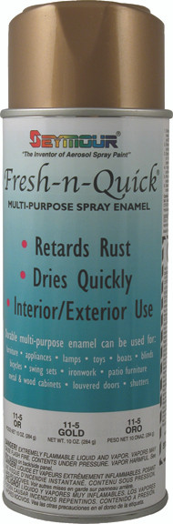 Fresh-N-Quick Gold Metallic Multi-Purpose Spray Enamel 11-5