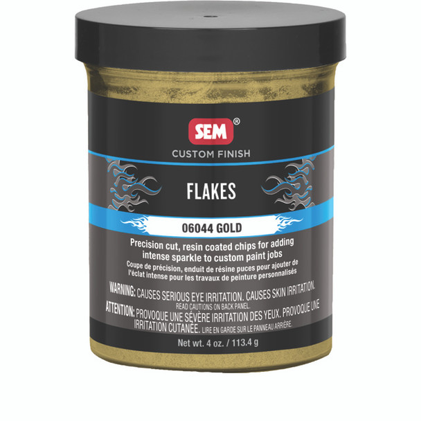 Gold Custom Finish Flakes, 4 oz. Jar 6044