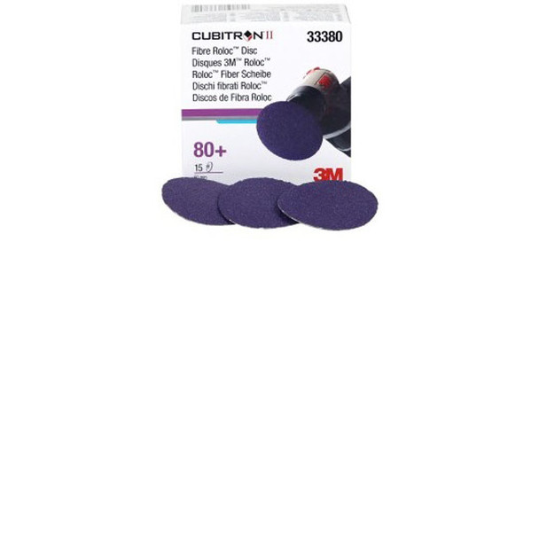 2 Cubitron  II Fibre Roloc  80+ Grade Disc 33380