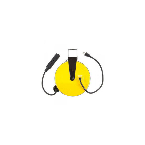 30FT Retractable Metal Cord Reel w/ 3 Outlets, 10amp SL-800