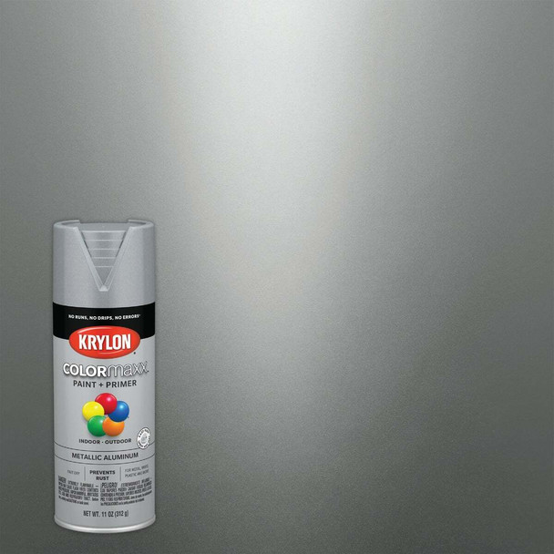 Krylon ColorMaxx 12 Oz. Metallic Spray Paint, Aluminum K05587007