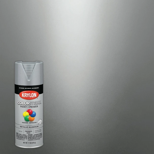 Krylon ColorMaxx 12 Oz. Metallic Spray Paint, Aluminum K05587007