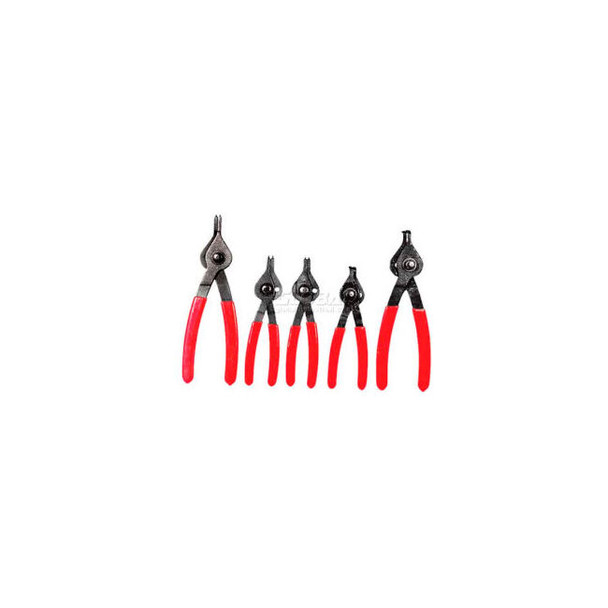 K-Tool KTI-55001 5 Piece Reversible Internal/External Snap Ring Plier Set