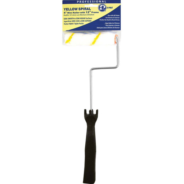 Premier Z-Pro 4 In. x 1/2 In. Semi-Rough Woven Paint Roller Cover & Frame 84012