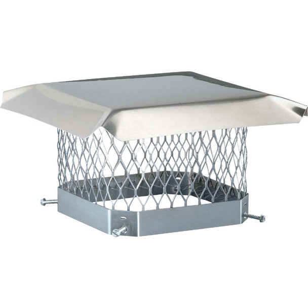 Shelter 9 In. x 9 In. Stainless Steel Single Flue Chimney Cap SCSS99