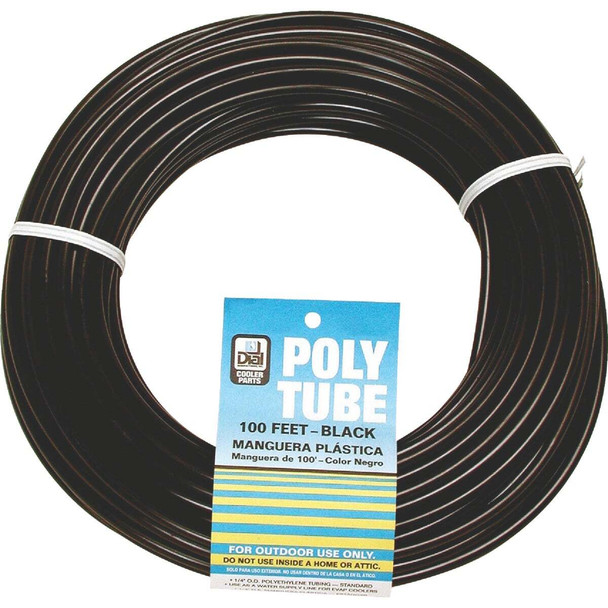 Dial 1/4 In. OD x 100 Ft. L Black Poly Tubing 4321