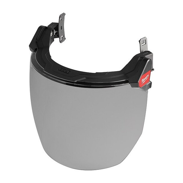 Gray Visor, 9.5 in Height, Not Applicable Suspension, Black, Gray
