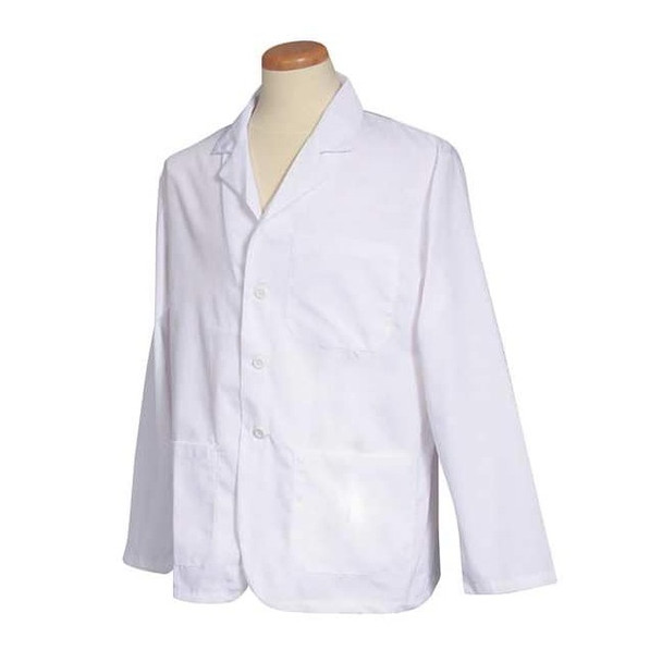 Fashion Seal Lab Coat, Polyester/Cotton, 3 Pockets, Buttons 125 S