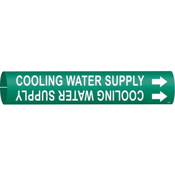 Brady Pipe Markr,Cooling Water SupplGn,4to6 In 4044-D
