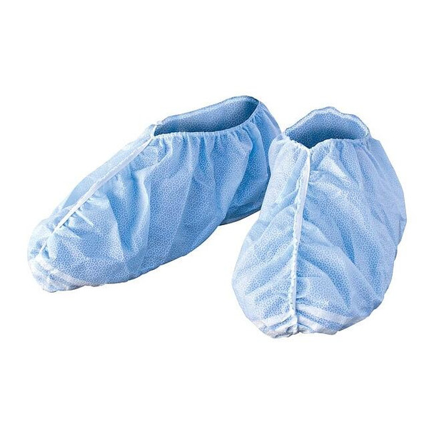 Disposable Shoe Covers, SMS, Blue, Slip Resistant Sole: Yes ,Universal