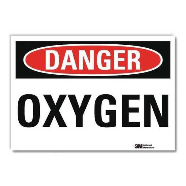 Danger Sign, 10 in H, 14 in W,Horizontal Rectangle, English, U3-1894-RD_14X10