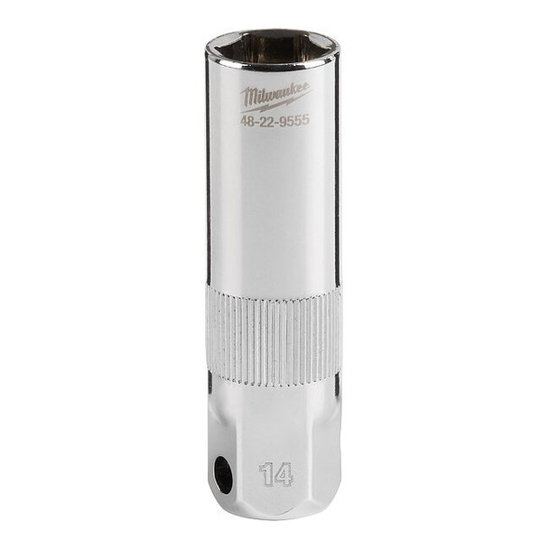 Milwaukee Tool 3/8 in Drive, 14mm Metric Socket, 6 Points 48-22-9555