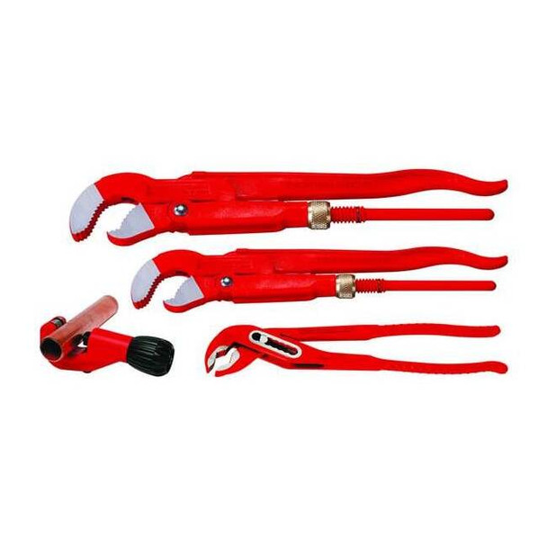 Rothenberger 6 in L 1 1/2 in Cap. Steel Pipe Wrench Set 70135X