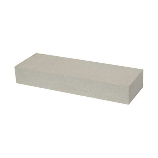 Single Grit Benchstone, 8 in W, 2 in L, 1 in H, Silicon Carbide, 120 Grit, White