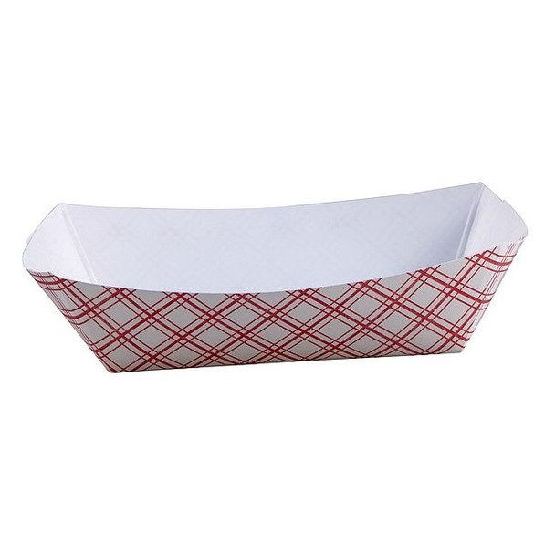 Manufacturer Varies Paper Disposable Food Tray 3 lb., Red, Pk500 EFT300