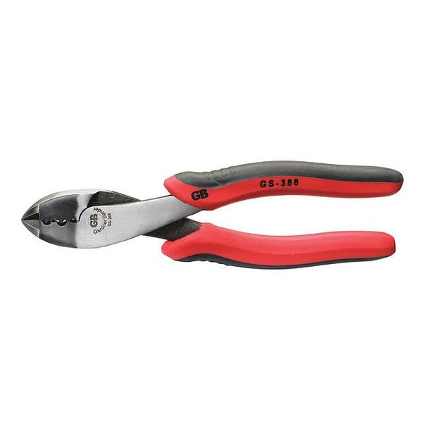 Wire Crimping Pliers, 8-1/2 in, Insulated and Non-Insulated, Carbon Steel