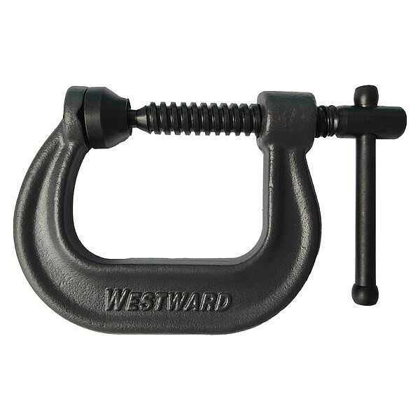 Westward C-Clamp,J.O. 2",T.D. 2 1/4",3,500 lb 806ET1