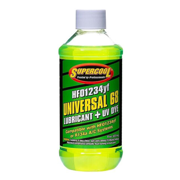 Supercool AC Refrigerants and Lubricant,8 oz,Green 48663-8D