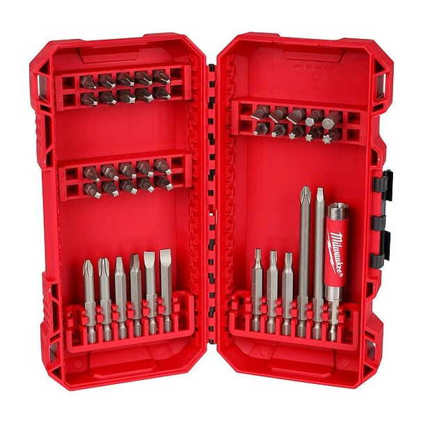 Milwaukee Tool 42 Piece Driver Bit Set, 1/4 in Hex Shank Size 48-32-1554