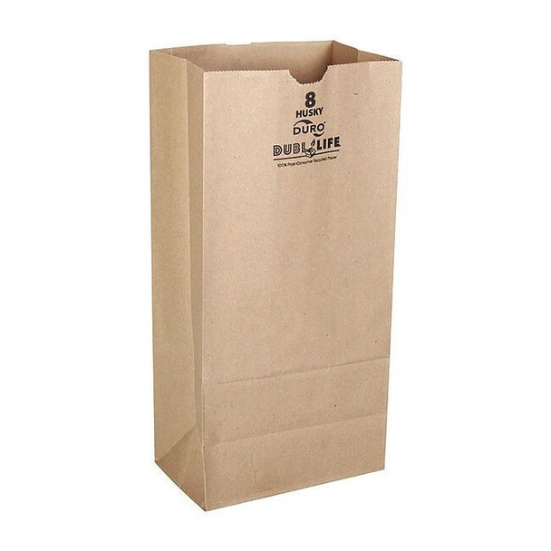Duro Bag Grocery Bag,Brn,12-7/16"L,6-1/8" W,PK400 70208