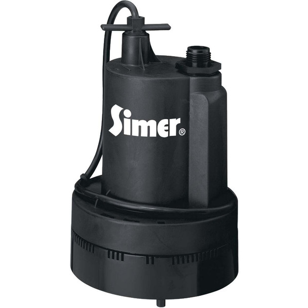 Simer 1/3 HP 115V Submersible Utility Pump 2355