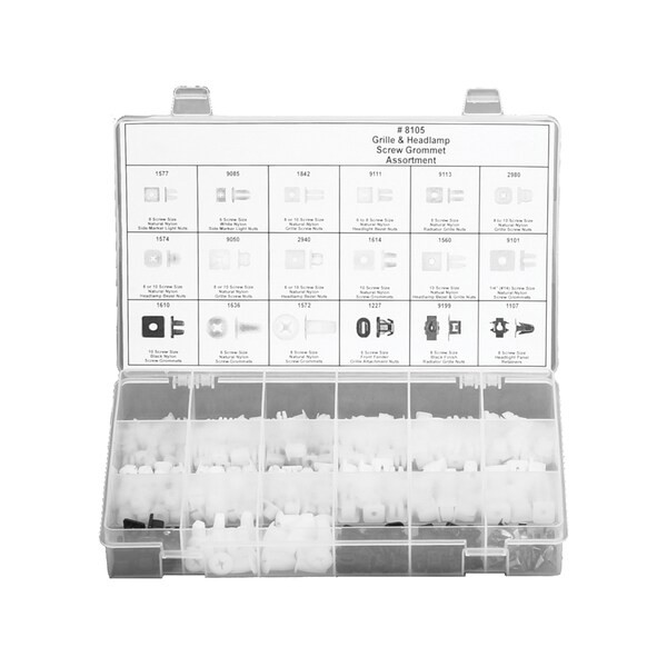 Manufacturer Varies Grill & Headlamp Grommet Asstmnt,330 Pc 8105