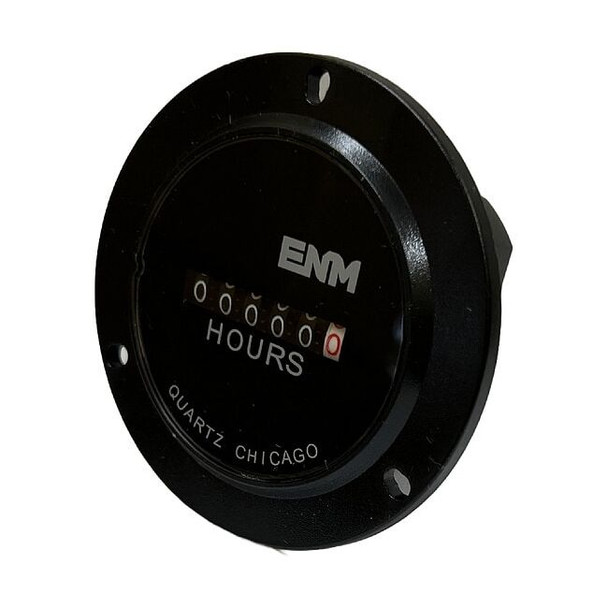 Enm Hour Meter,1.68" L,1.68" W T50B59
