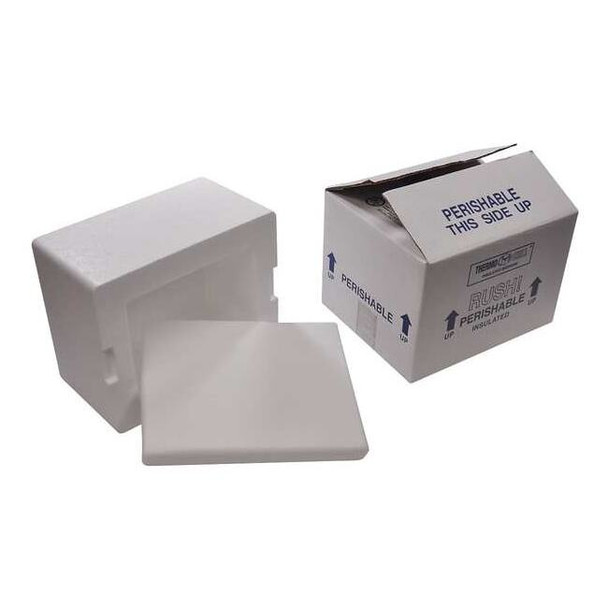 Insulated Shipping Bio Foam & Carton, 1-5 Day, Width: 9-1/2", 4PK
