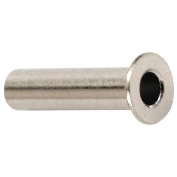 Velvac Tube Insert, 3/16 in, Brass, PK50 010085