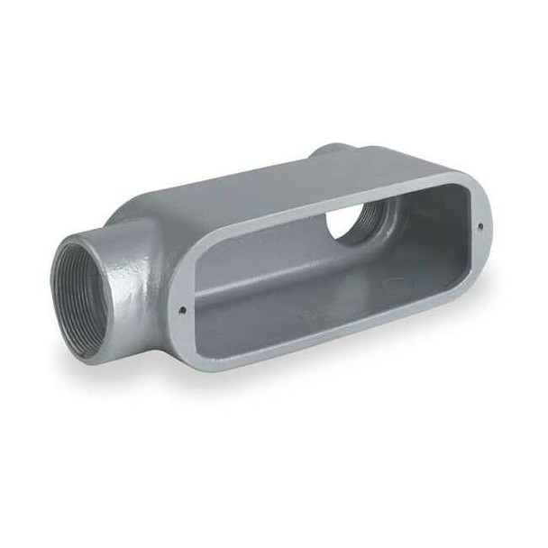 Hubbell Killark Conduit Outlet Body,Iron,Trd Sz 2in OLB-6M