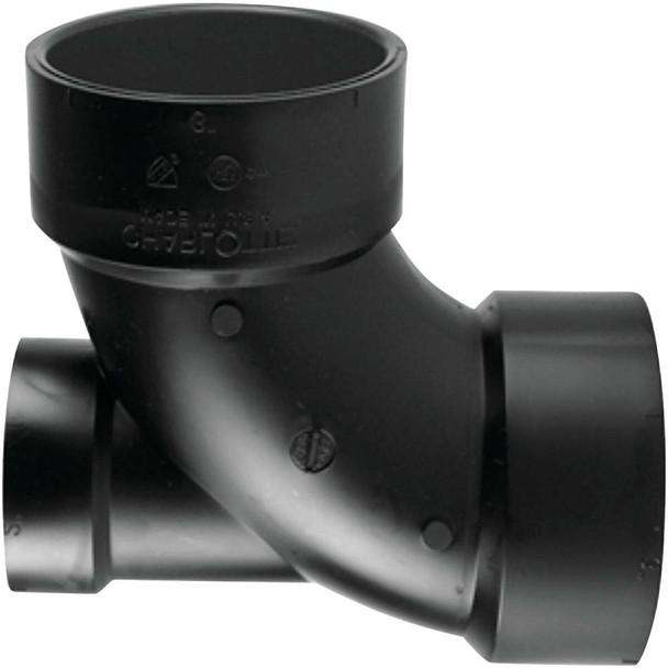 Charlotte Pipe 3x3x2abs Lowheel Inl Ell ABS 00303  0800HA