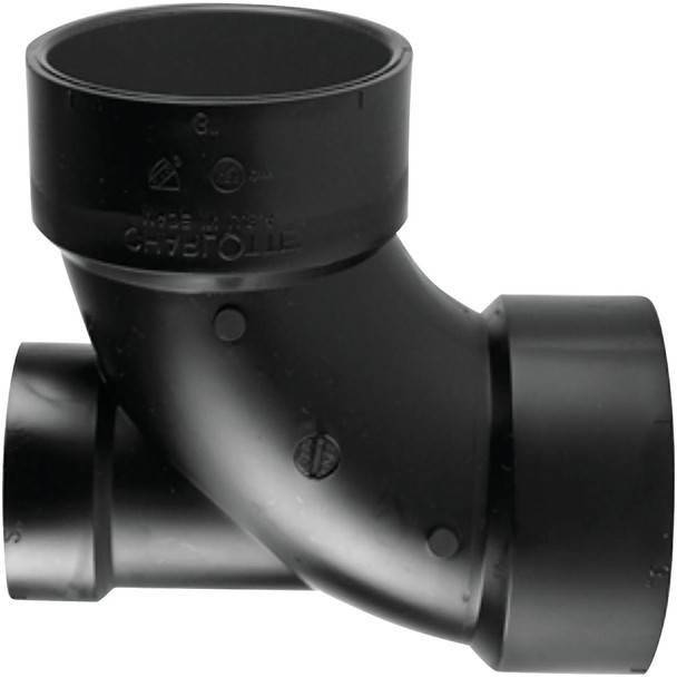 Charlotte Pipe 3x3x2abs Lowheel Inl Ell ABS 00303  0800HA
