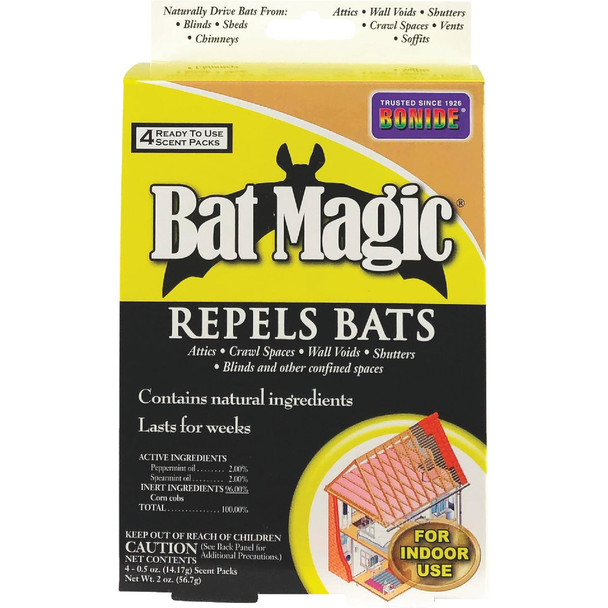 Bonide Bat Magic Granular Bat Repellent Place Packs (4-Pack) 876