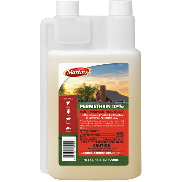 Martin's Permethrin 10% 1 Qt. Concentrate Multi-Purpose Insect Killer 82004502