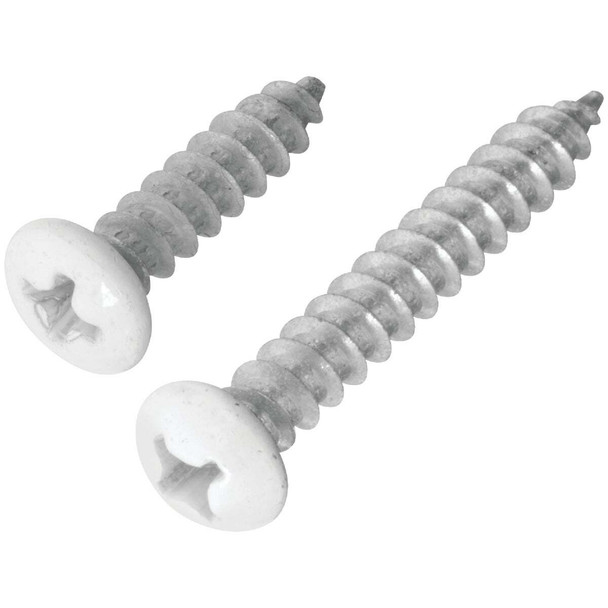 National Hardware Phillips Steel Shelf Bracket Screw, White (4-Count) N262-030