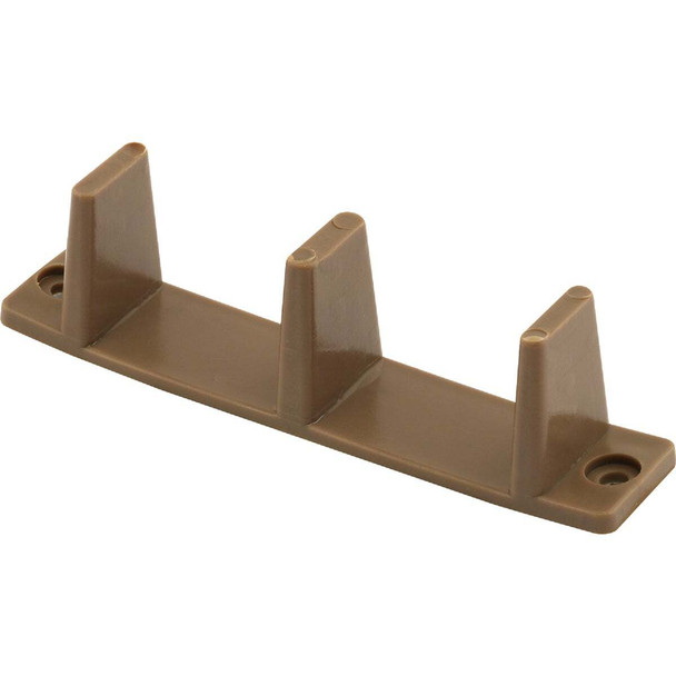 Prime-Line 1-1/8 In. Brown Closet Door Floor Guide (2 Count) N 7528