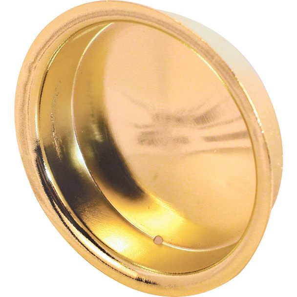 Prime-Line 2 In. Dia. Brass Wardrobe Pocket Door Pull (2-Count) N 6698
