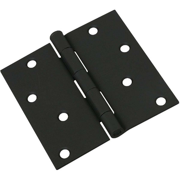 National Hardware 4 In. Square Black Door Hinge N241-208