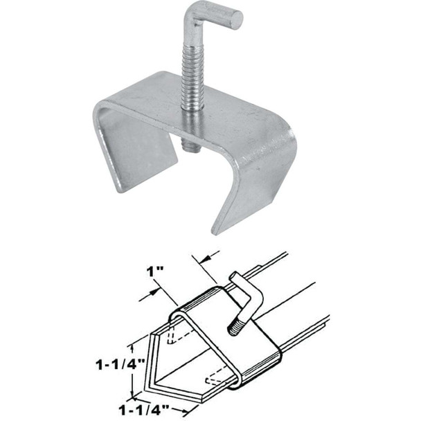 Prime-Line 1-1/4 In. Steel Bed Rail Clamp (2-Pack) U 9006