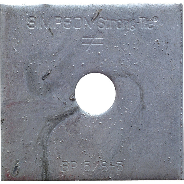 Simpson Strong-Tie 5/8 In. x 3 In. Uncoated Steel Bearing Plate Pack of 50