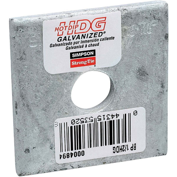 Simpson Strong-Tie 1/2 Hdg Bearing Plate BP1/2HDG Pack of 100