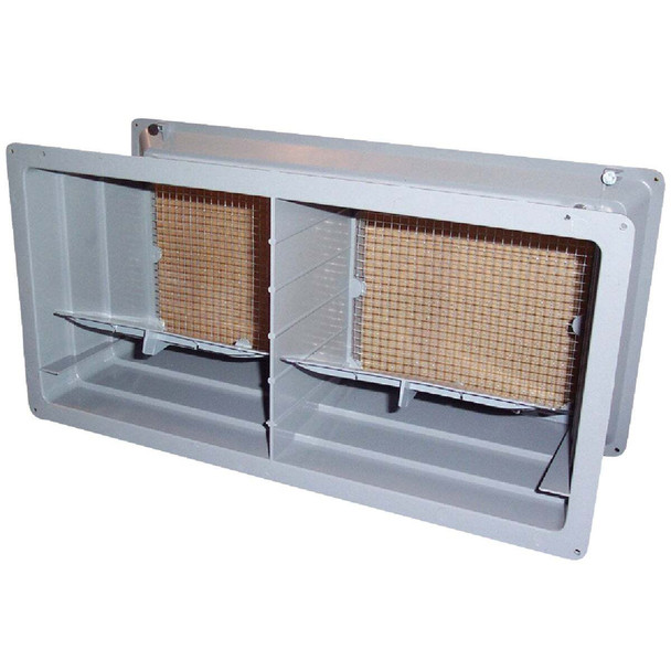 NorWesco 8" Grey Fndtn Vent W/Dmp 559029 Pack of 15