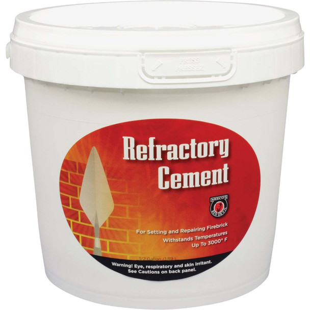 Meeco's Red Devil 1/2 Gal. Buff Refractory Furnace Cement 610
