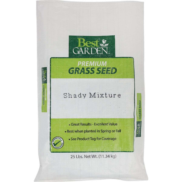 Best Garden 25 Lb. 7500 Sq. Ft. Coverage Shady Grass Seed 71097