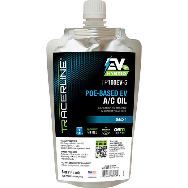 5 oz (148 ml) foil pouch with POE-Based A/C oil TP100EV-5