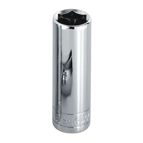 3/8 in Drive, 15/16" SAE, Socket, 6 Points,  Steel, Chrome, 15/16 in